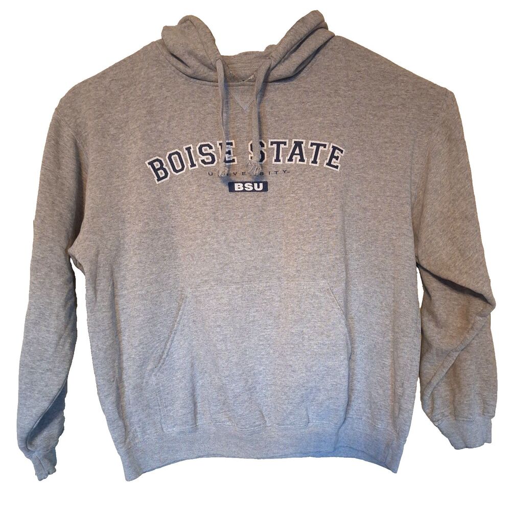 Vintage Boise State University Hoodie Sweatshirt  Size L Big Cotton